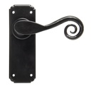 Black Monkeytail Lever Latch Set - 33278