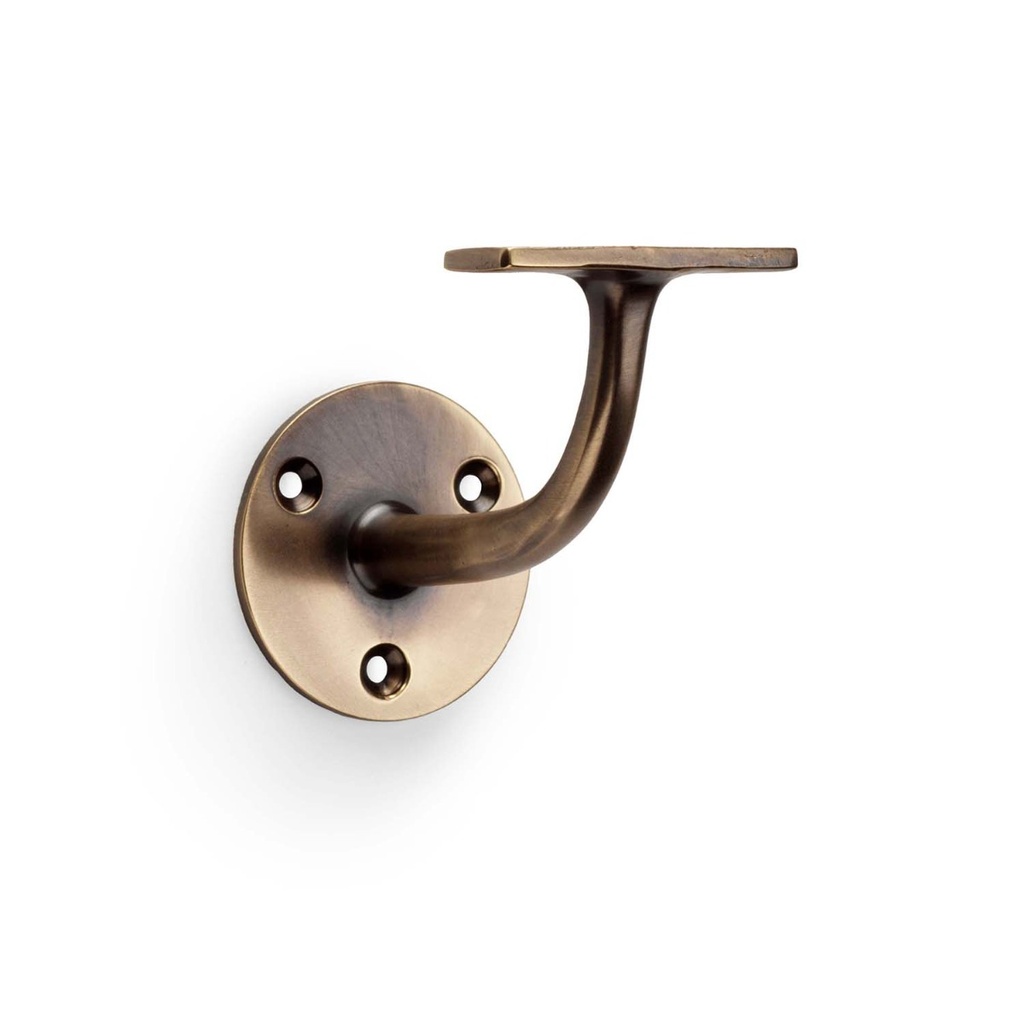 Alexander & Wilks Architectural Handrail Bracket - Antique Brass