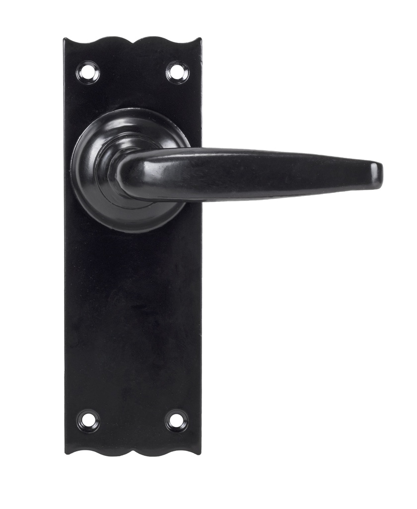 Black Oak Lever Latch Set - 33318