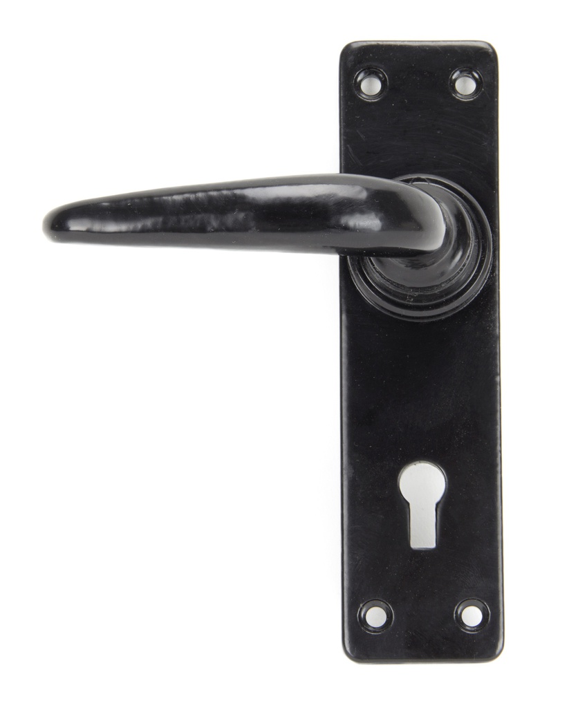 Black Smooth Lever Lock Set - 33320