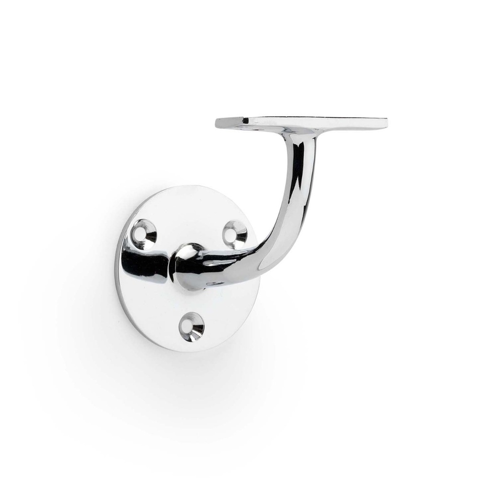 Alexander & Wilks Architectural Handrail Bracket - Polished Chrome