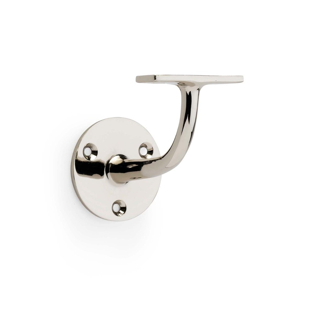 Alexander & Wilks Architectural Handrail Bracket - Polished Nickel