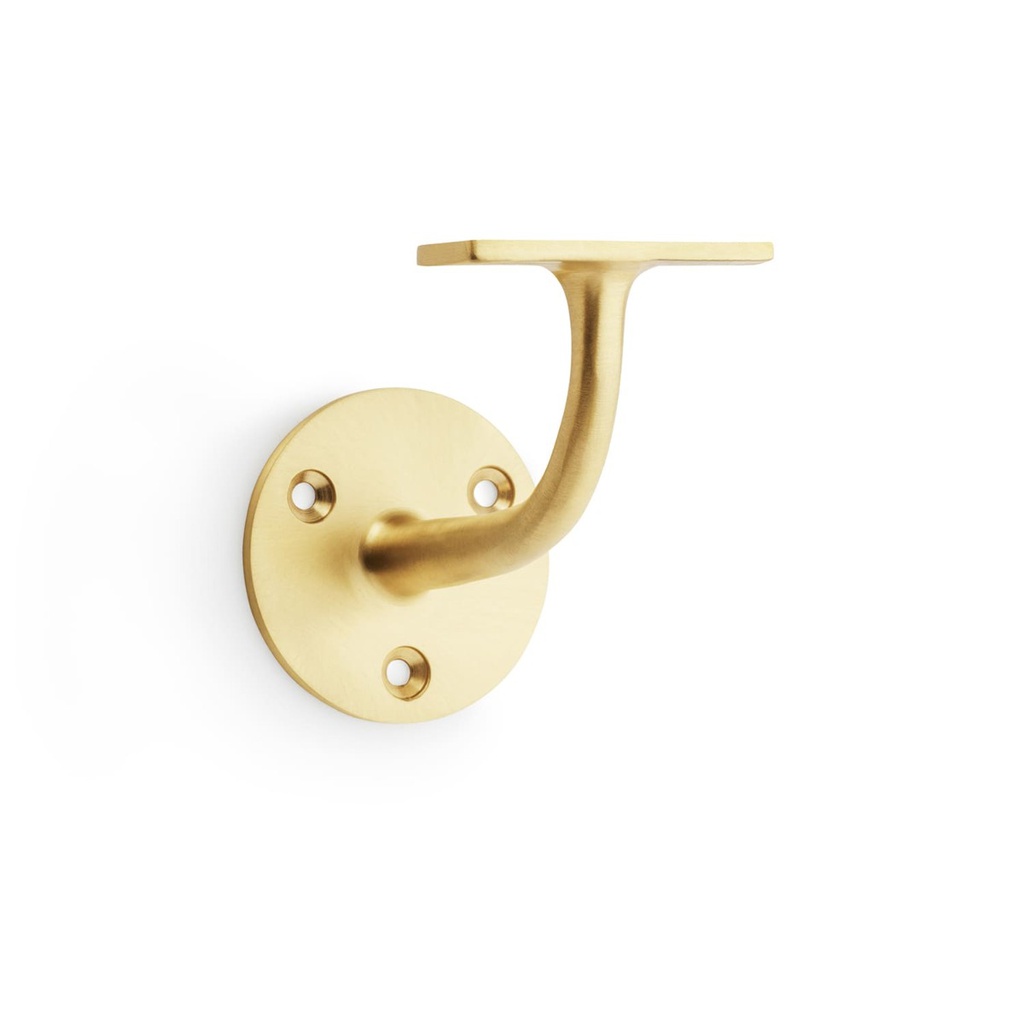 Alexander & Wilks Architectural Handrail Bracket - Satin Brass