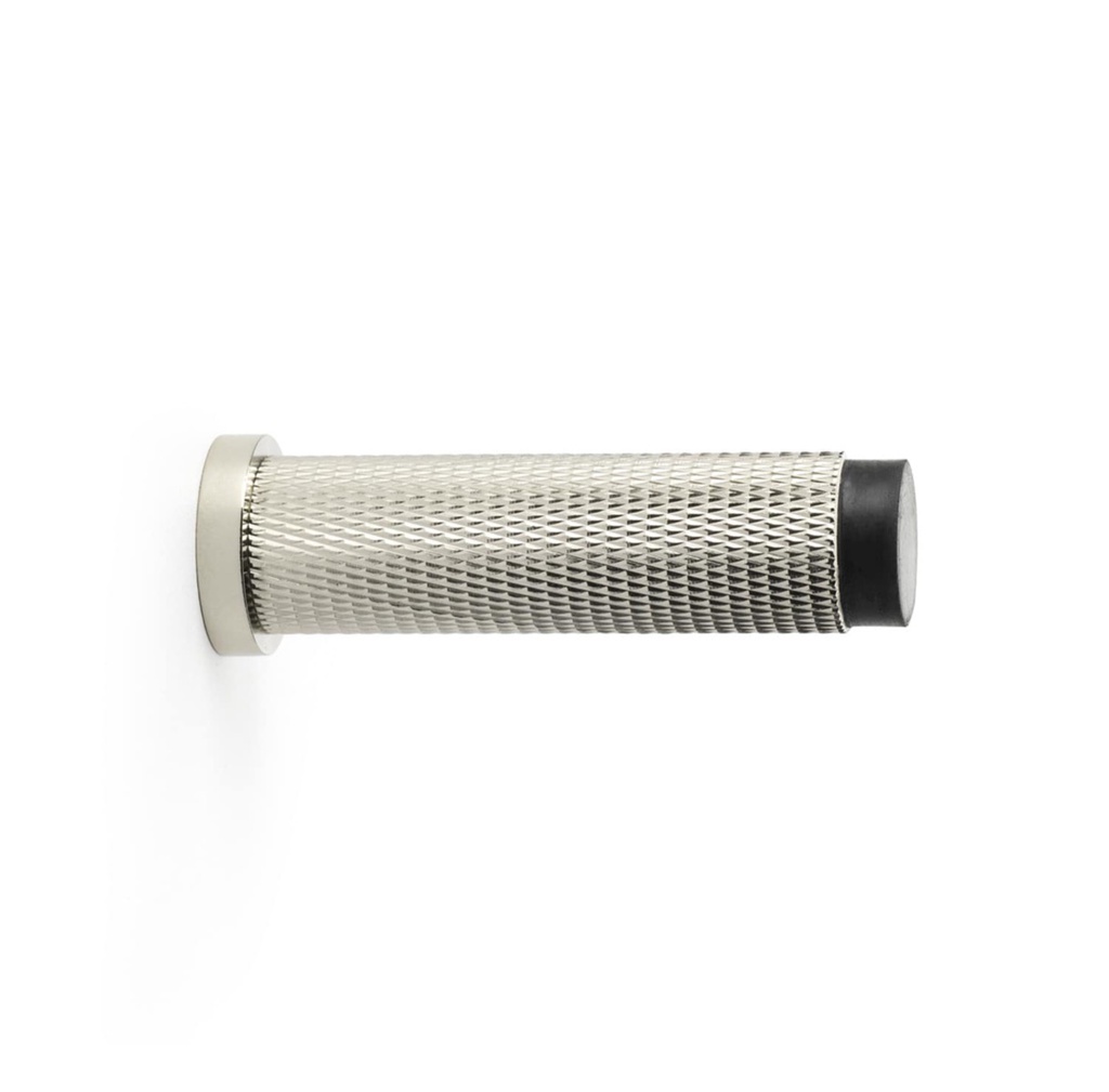 Alexander & Wilks Brunel Knurled Door Stop - Polished Nickel PVD