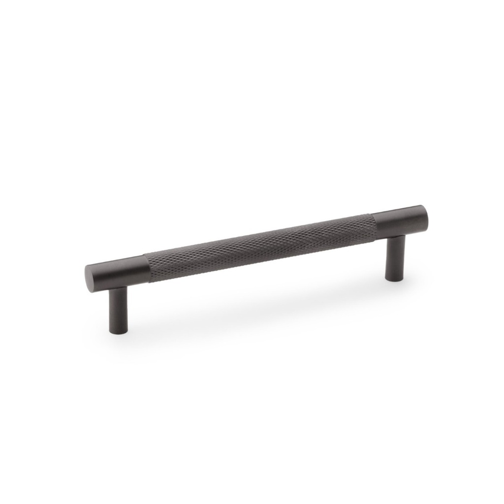 Alexander & Wilks Brunel Knurled T-bar Cupboard Handle - Dark Bronze PVD - Centres 128mm