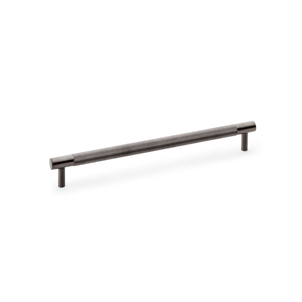 Alexander & Wilks Brunel Knurled T-bar Cupboard Handle - Dark Bronze Finish - Centres 224mm