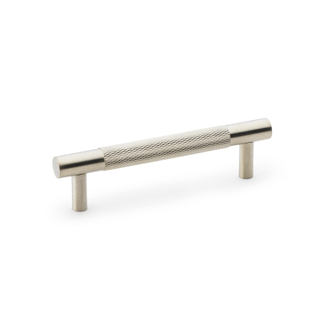 Alexander & Wilks Brunel Knurled T-bar Cupboard Handle - Satin Nickel - Centres 96mm