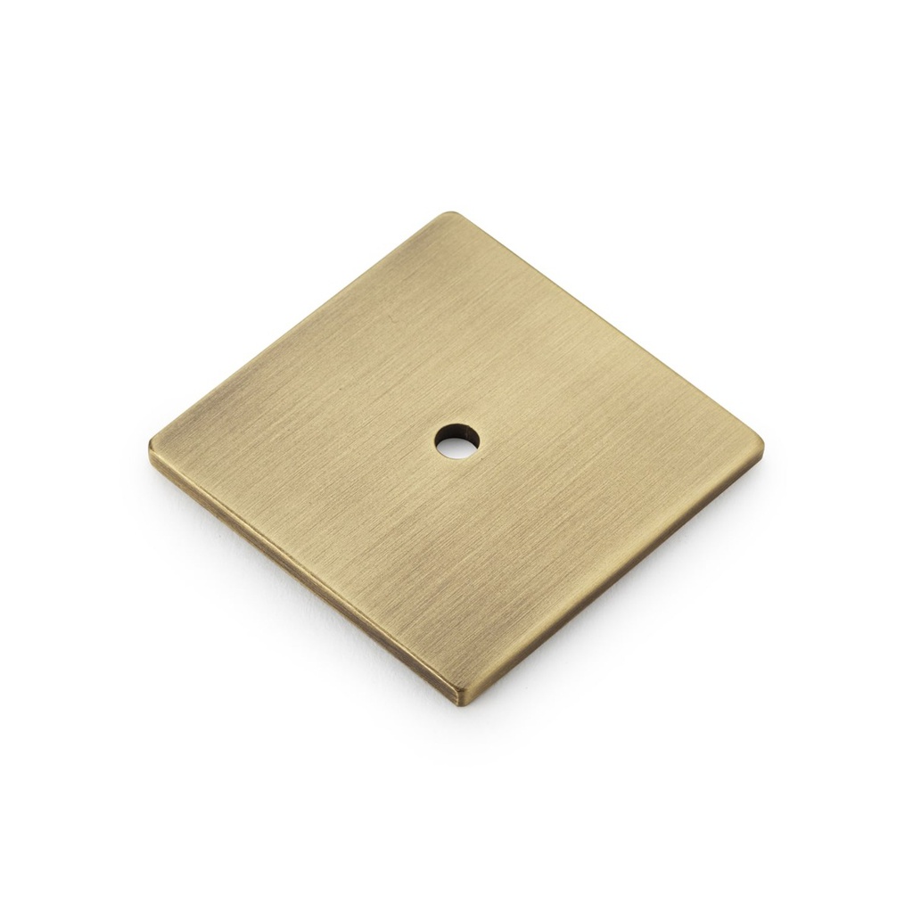 Alexander & Wilks Bullion Square Backplate - Antique Brass