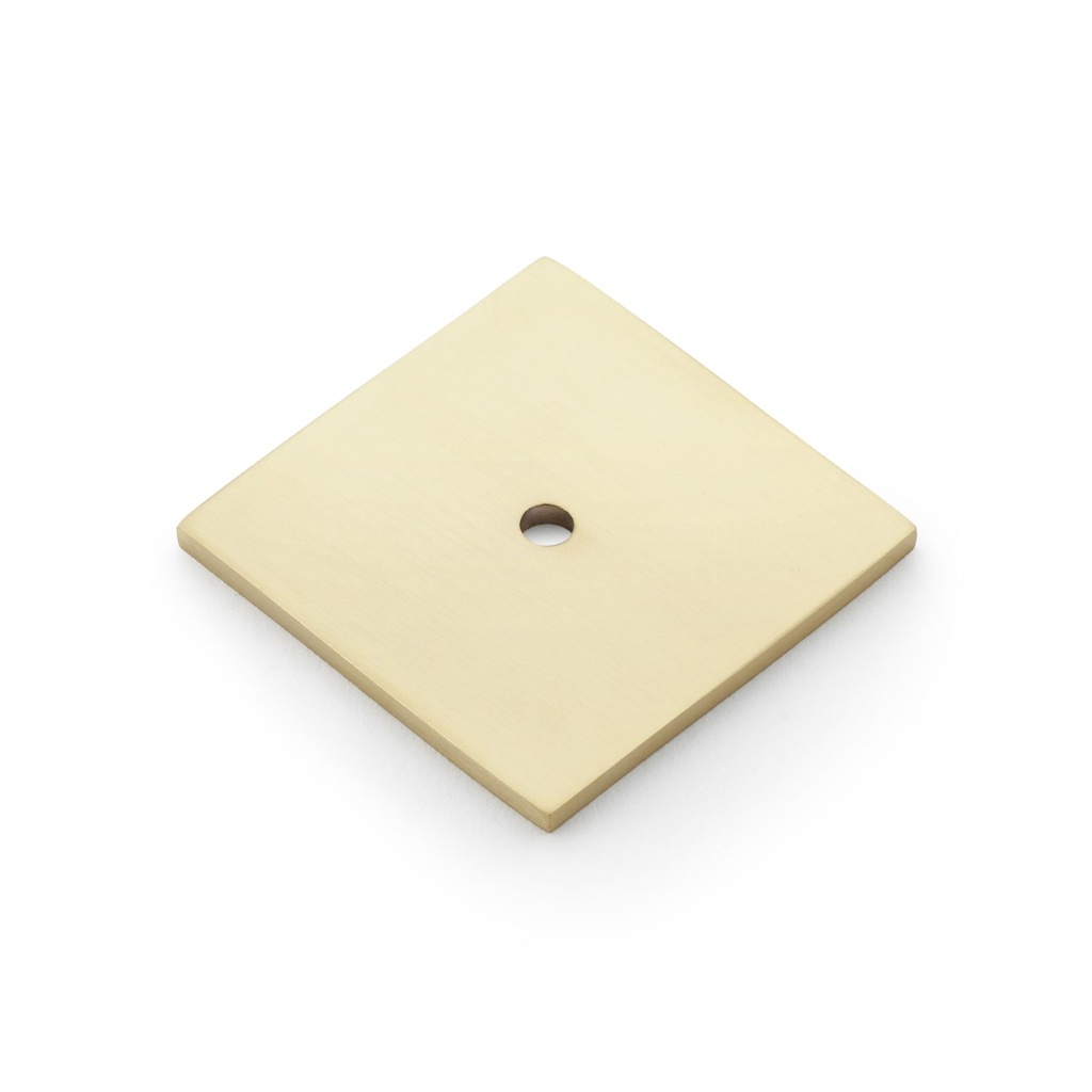 Alexander & Wilks Bullion Square Backplate - Satin Brass PVD