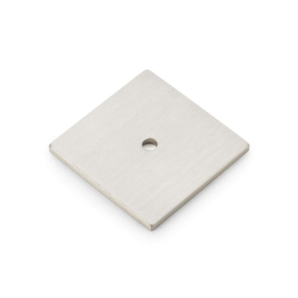 Alexander & Wilks Bullion Square Backplate - Satin Nickel