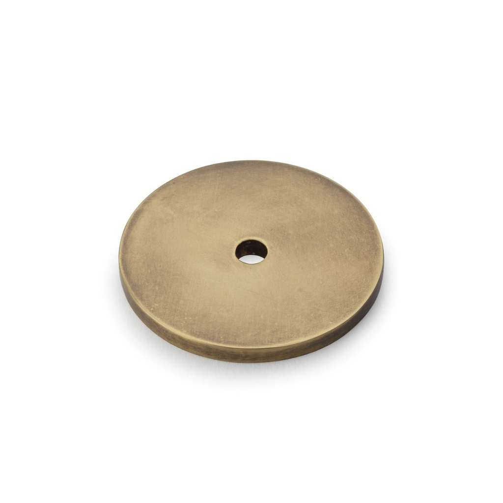 Alexander & Wilks Circular Backplate - Antique Bronze - Diameter 35mm