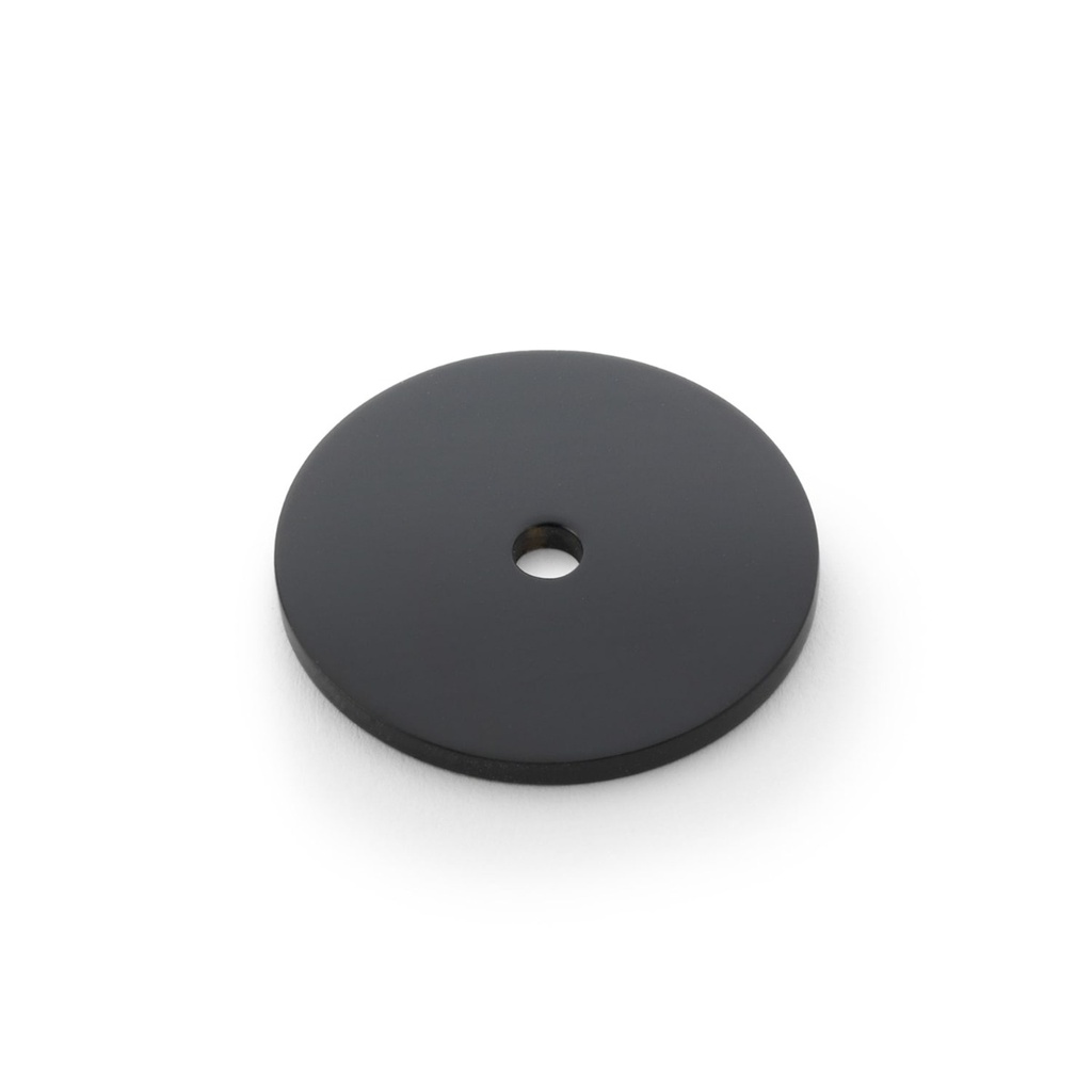 Alexander & Wilks Circular Backplate - Black - Diameter 35mm