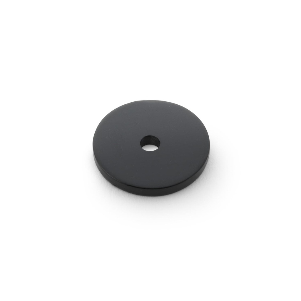 Alexander & Wilks Circular Backplate - Black - Diameter 25mm