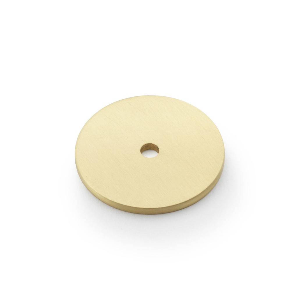 Alexander & Wilks Circular Backplate - Satin Brass - Diameter 35mm