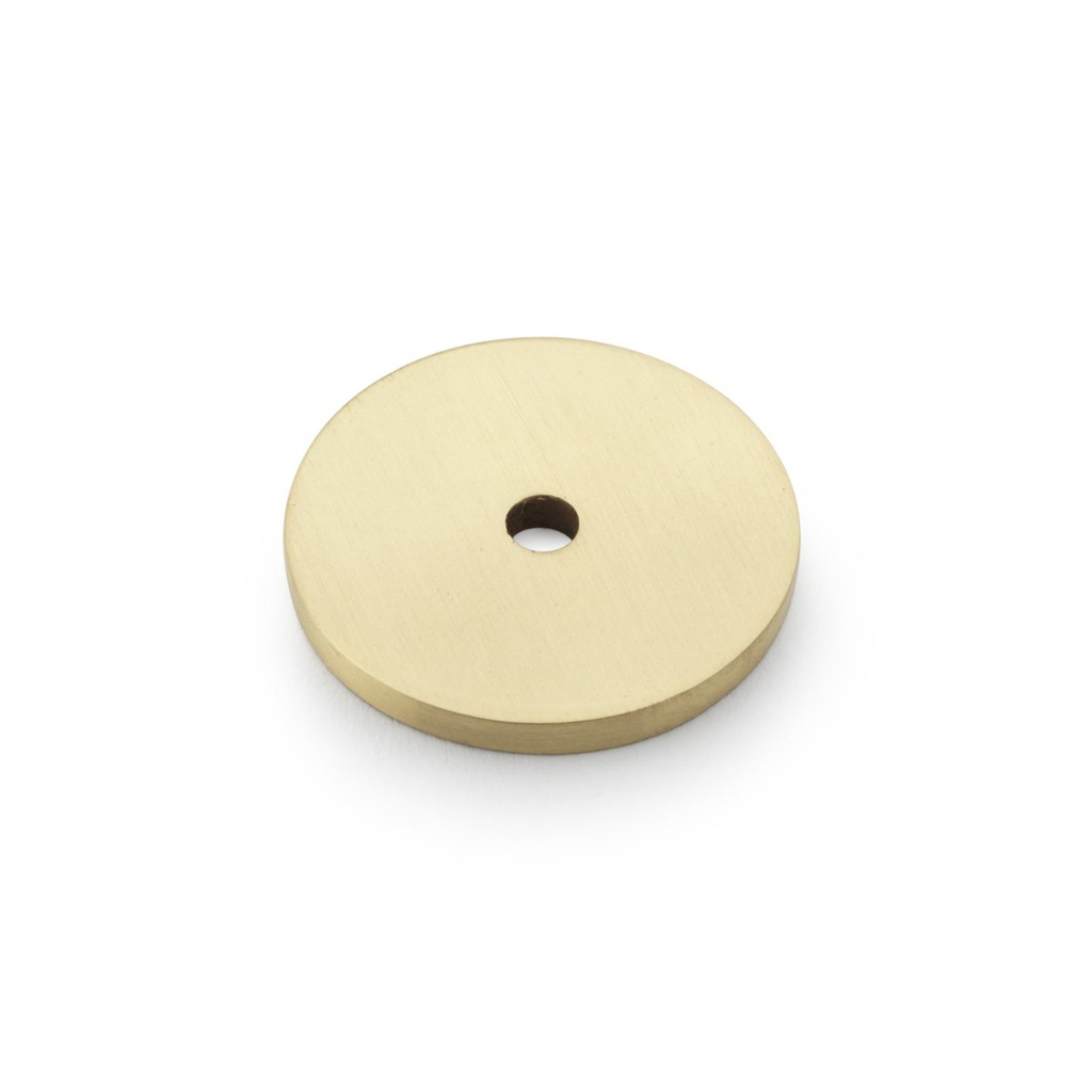 Alexander & Wilks Circular Backplate - Satin Brass - Diameter 30mm