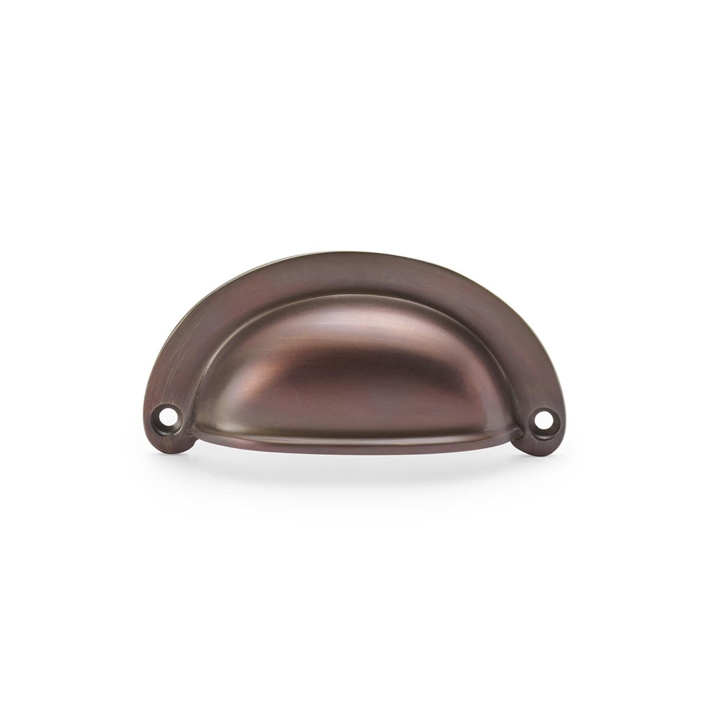 Alexander & Wilks - Ridged Cupboard Pull Face Fix 70mm c/c Dark Bronze