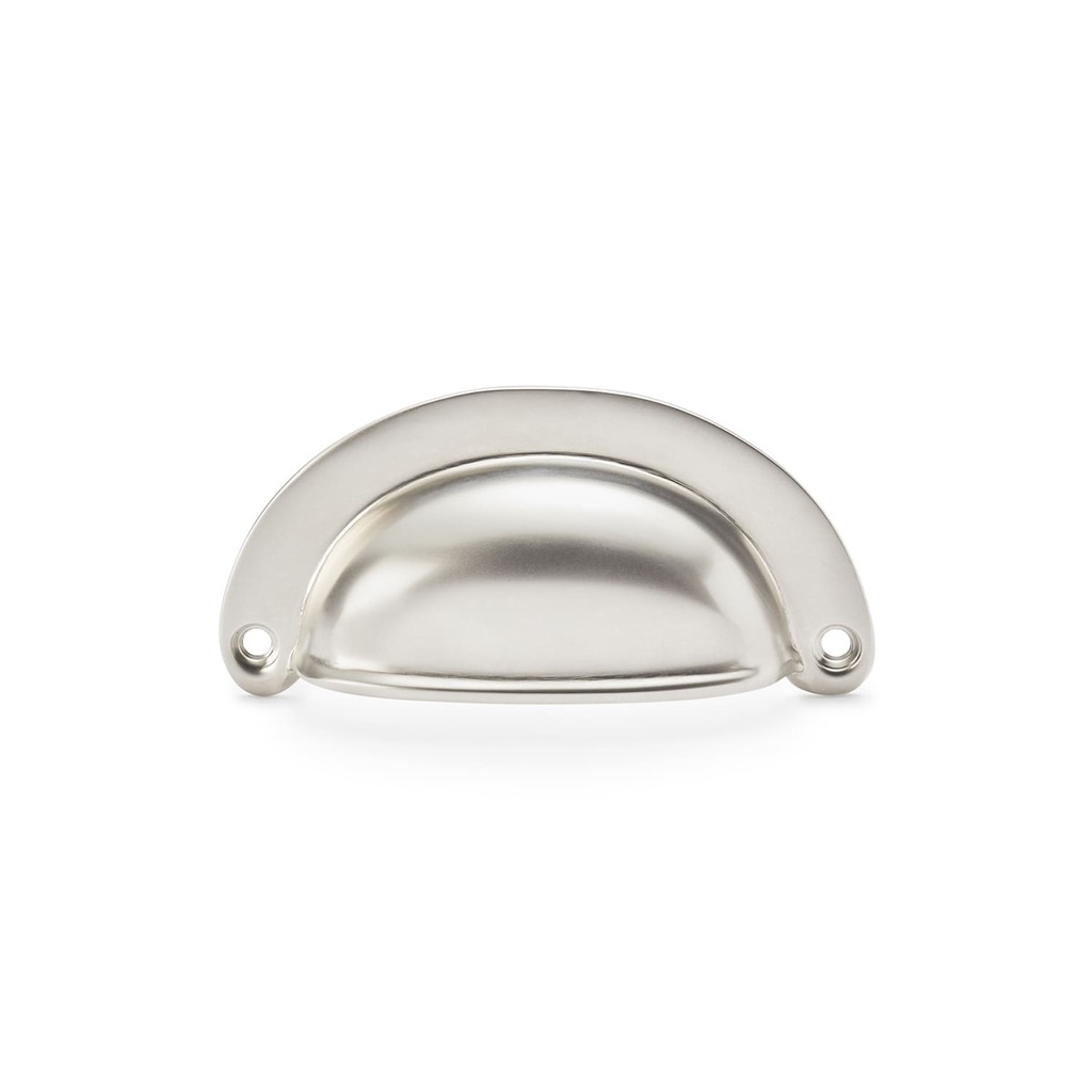 Alexander & Wilks - Ridged Cupboard Pull Face Fix 70mm c/c Satin Nickel