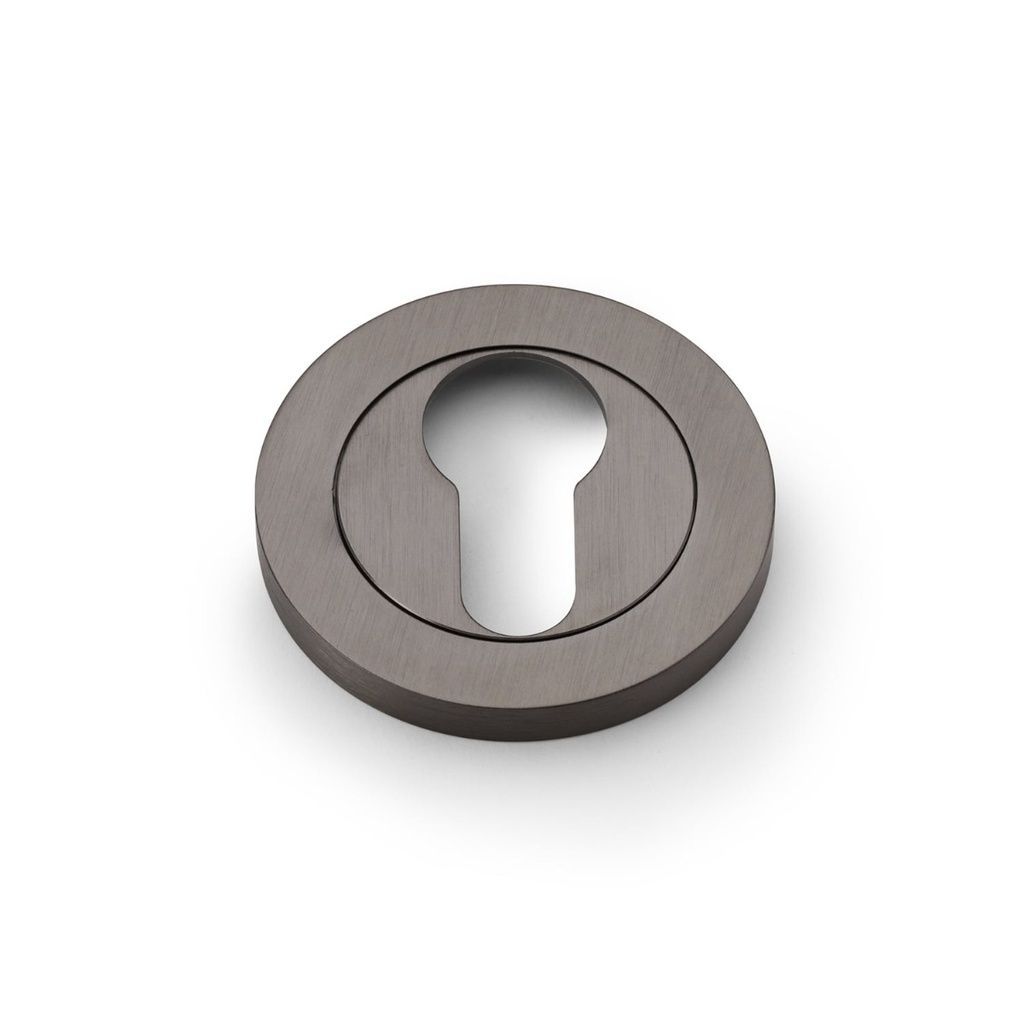 Alexander & Wilks Concealed Fix Escutcheon Euro Profile - Dark Bronze