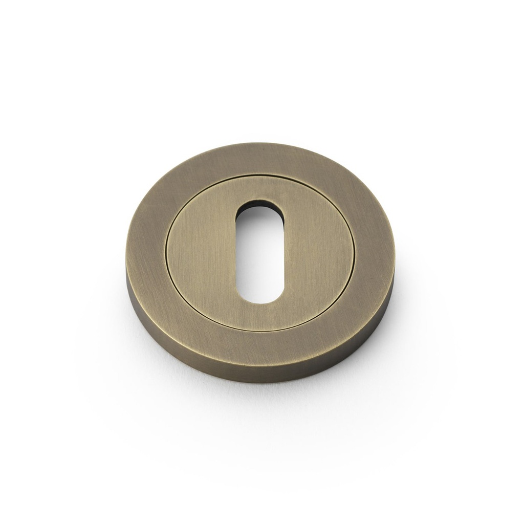 Alexander & Wilks Concealed Fix Escutcheon Standard Profile - Italian Brass