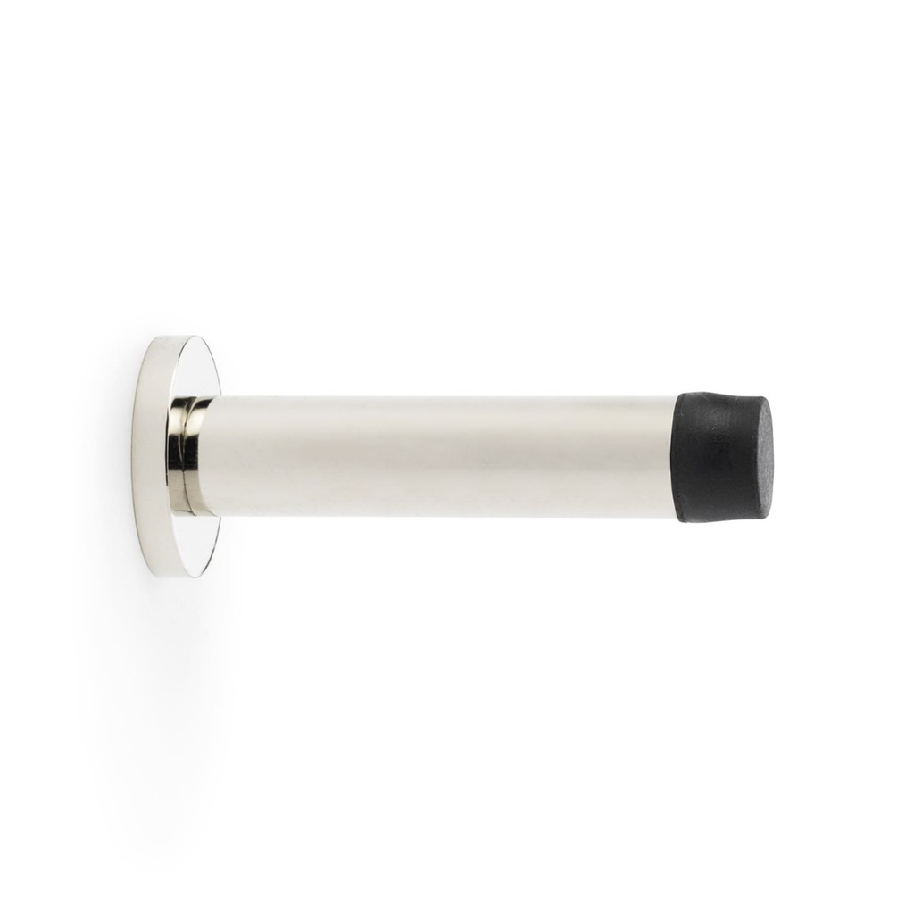 Alexander & Wilks Cylinder Projection Door Stop On Rose - Polished Nickel