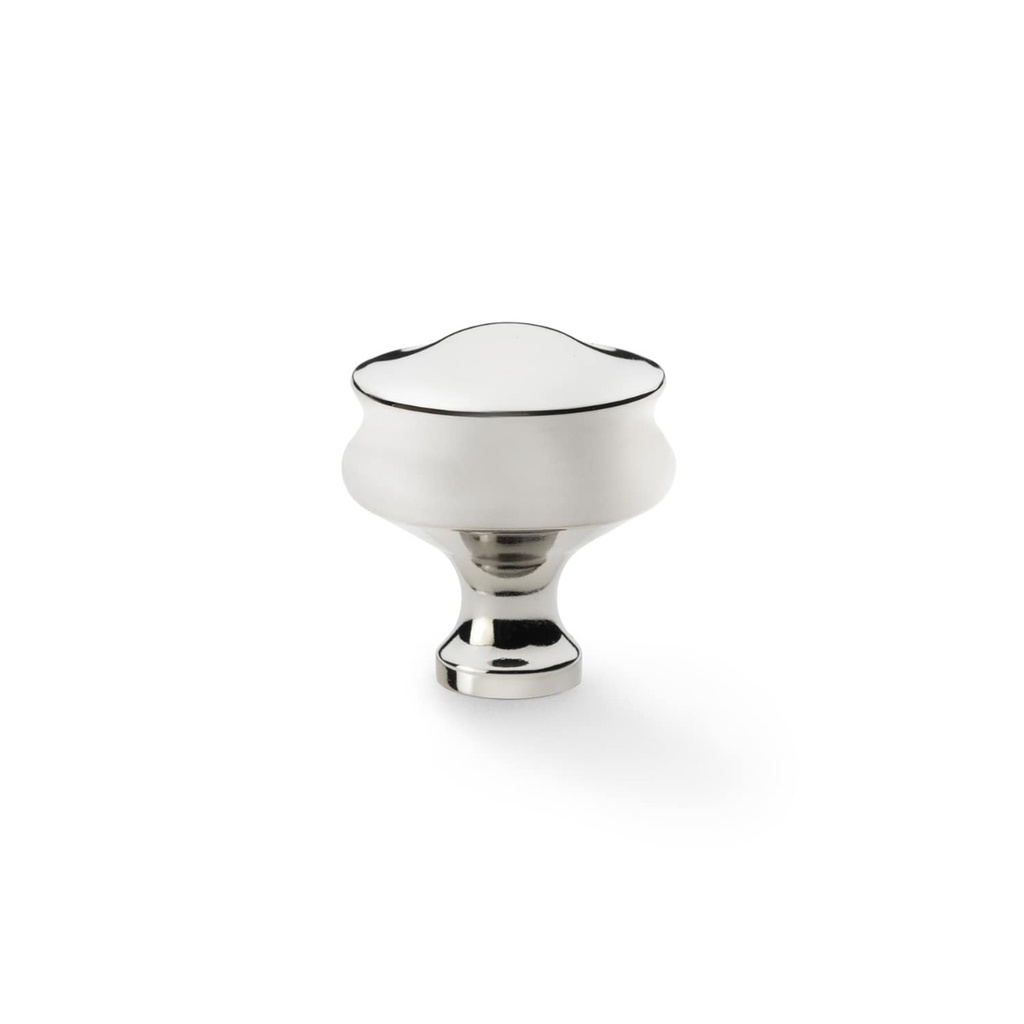 Alexander & Wilks Harris Cupboard Knob - Polished Nickel