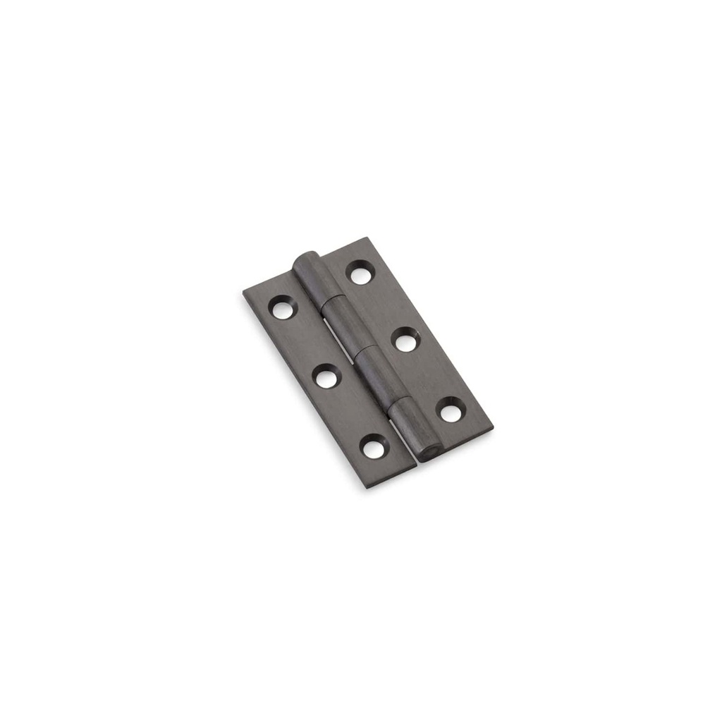 Alexander & Wilks Heavy Pattern Solid Brass Cabinet Butt Hinge - Dark Bronze - 2"