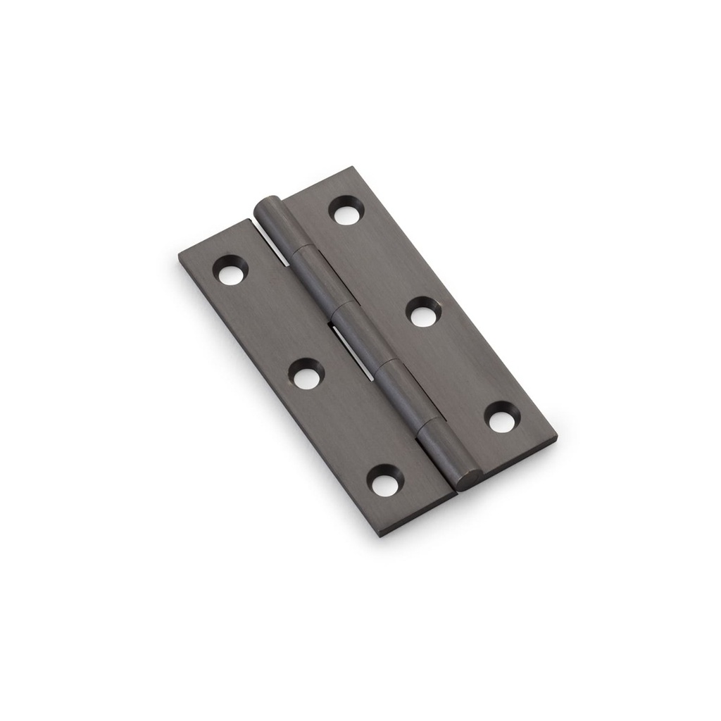 Alexander & Wilks Heavy Pattern Solid Brass Cabinet Butt Hinge - Dark Bronze - 3"