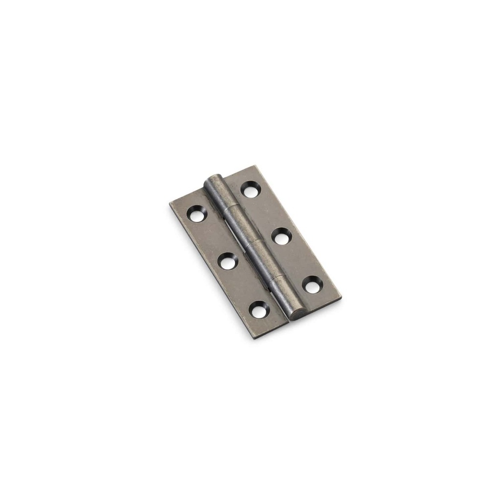 Alexander & Wilks Heavy Pattern Solid Brass Cabinet Butt Hinge - Pewter - 2"