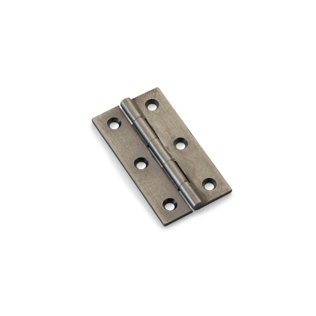 Alexander & Wilks Heavy Pattern Solid Brass Cabinet Butt Hinge - Pewter - 2.5"