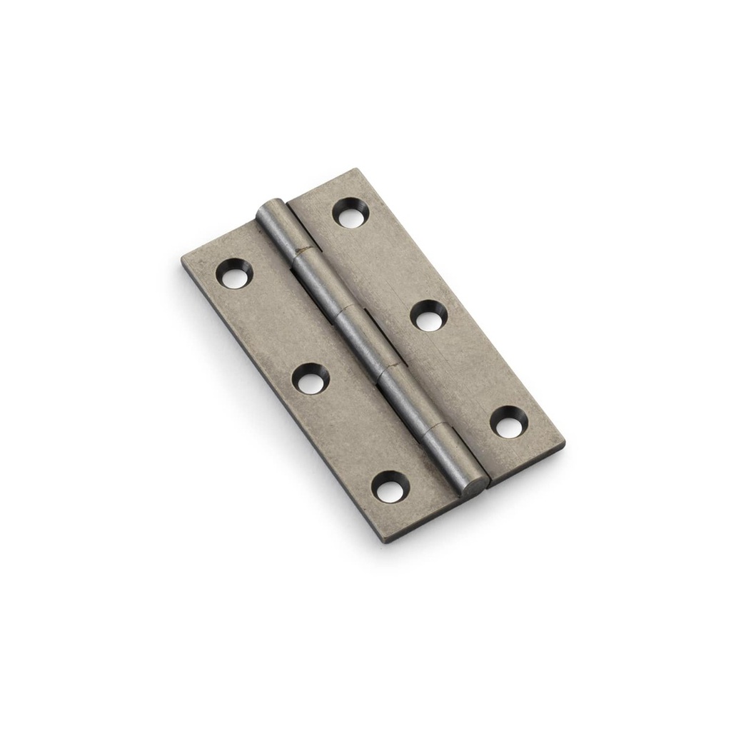 Alexander & Wilks Heavy Pattern Solid Brass Cabinet Butt Hinge - Pewter - 3"