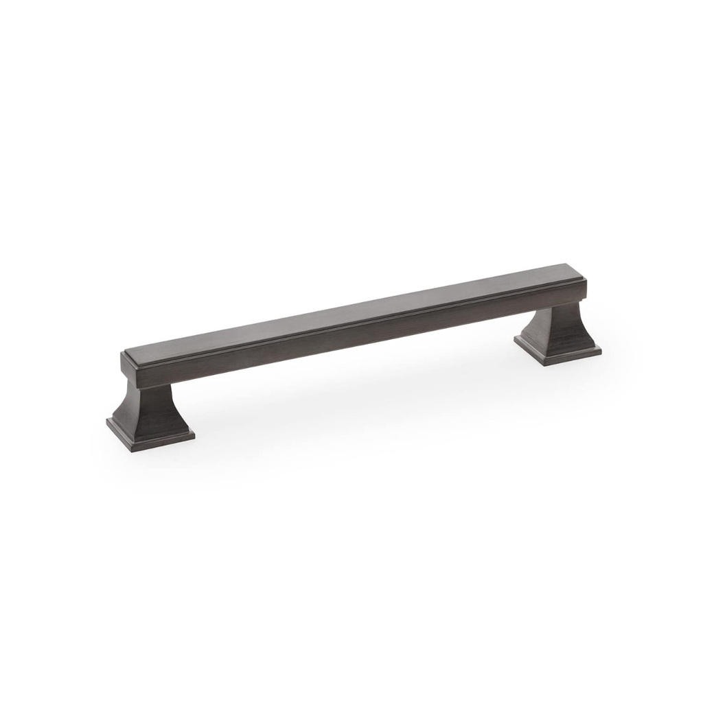 Alexander & Wilks Jesper Square Cabinet Pull Handle - Dark Bronze PVD - Centres 160mm