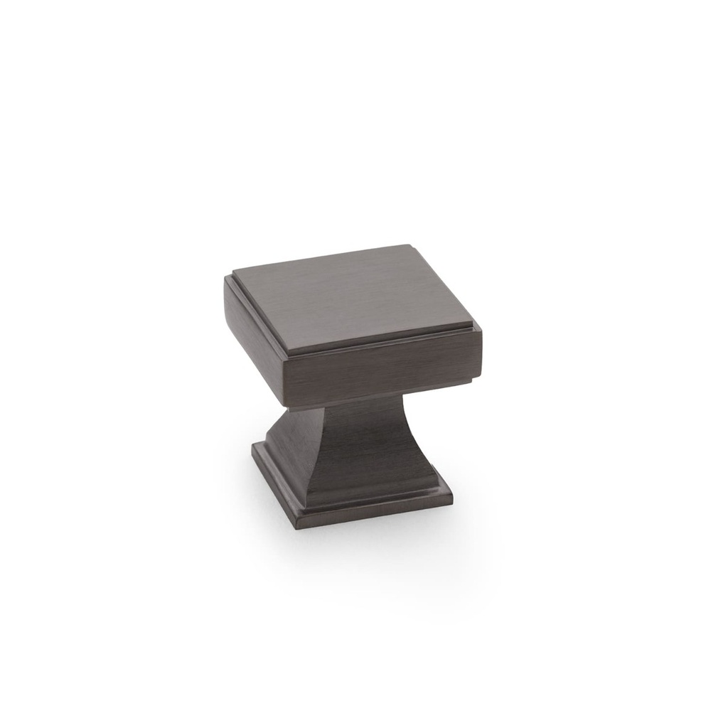 Alexander & Wilks Jesper Square Cupboard Knob - Dark Bronze PVD