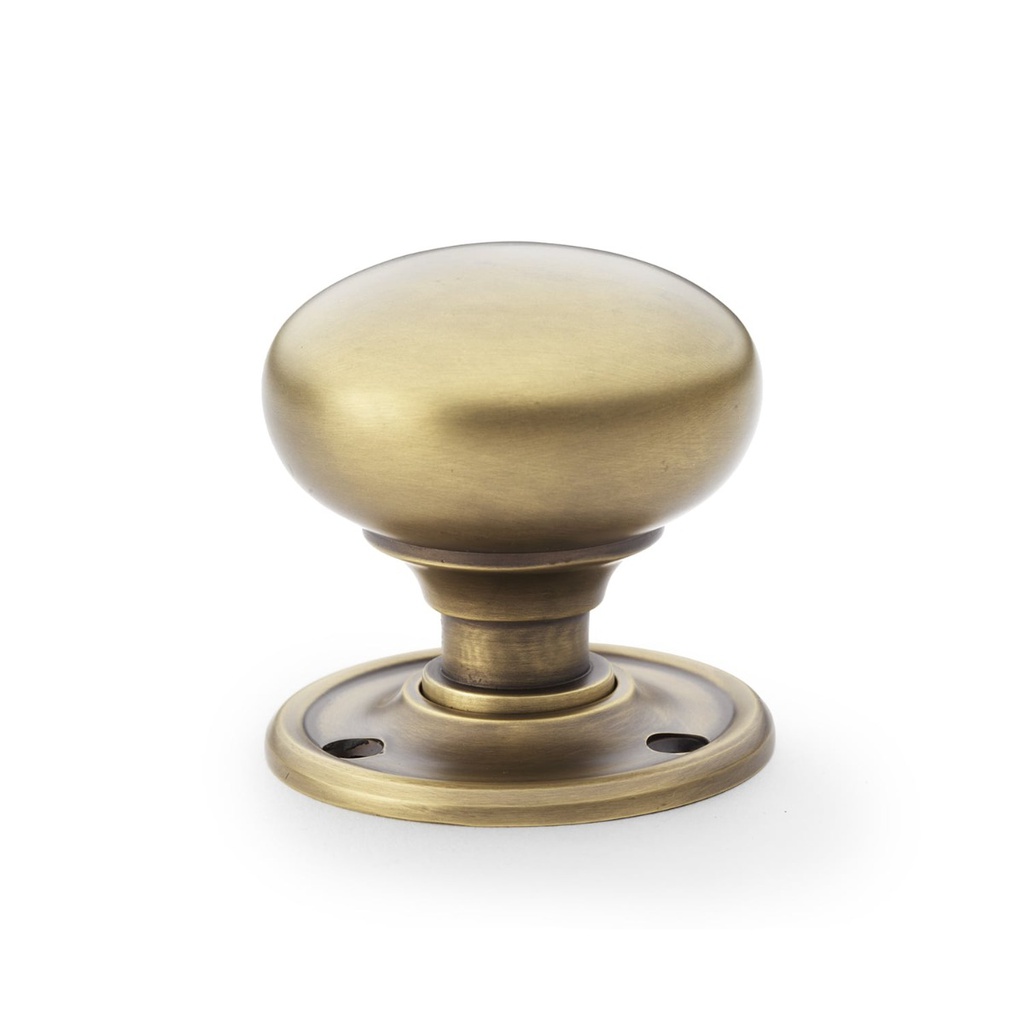 Alexander & Wilks Kershaw Door Knob - Antique Brass - Knob 51mm