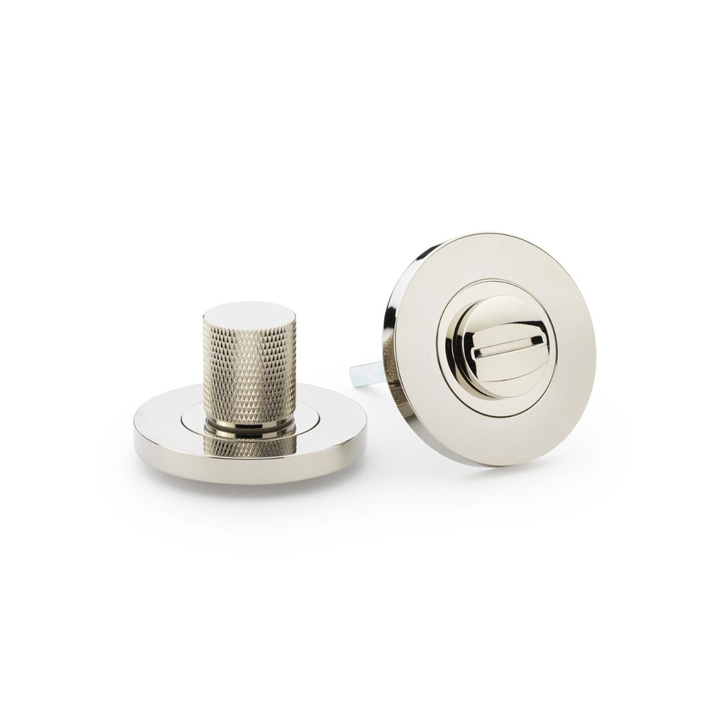 Alexander & Wilks Knurled Thumbturn And Release - Polished Nickel PVD