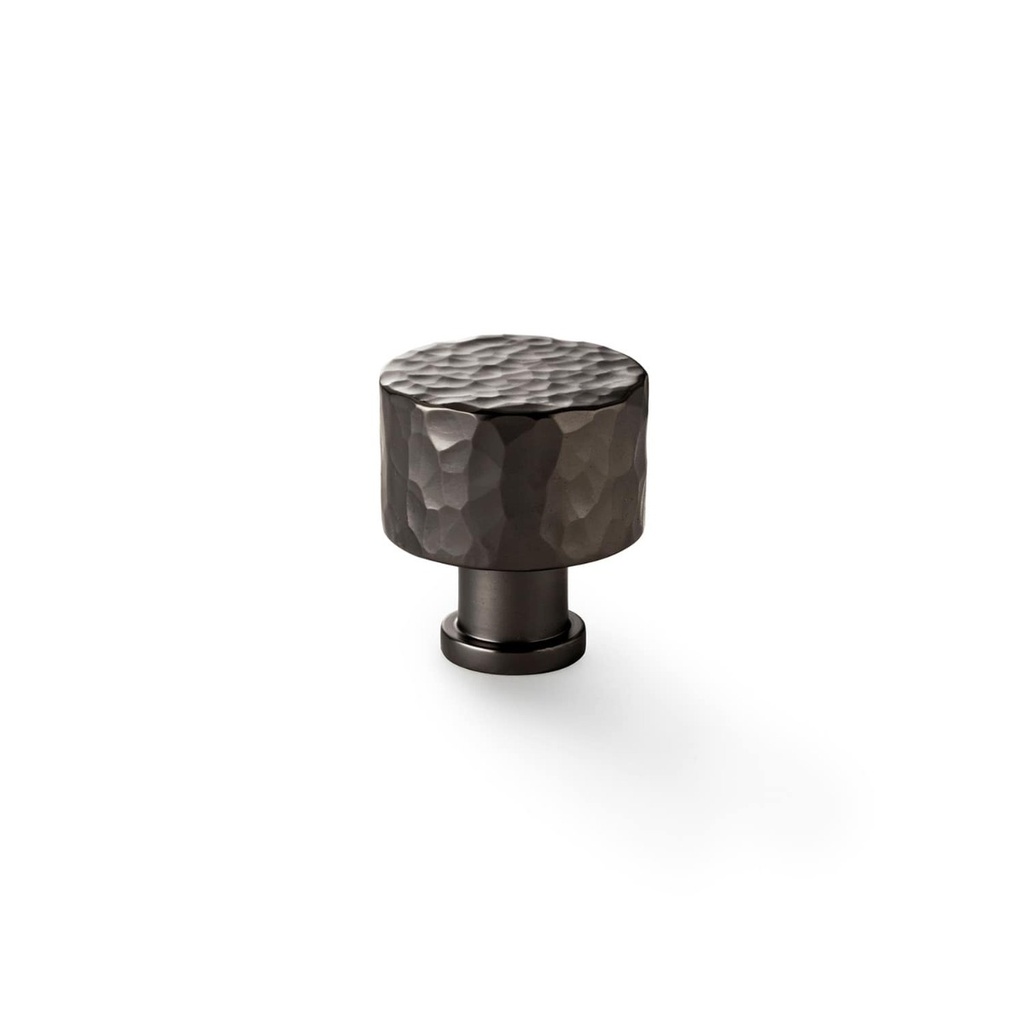 Alexander & Wilks Leila Hammered Cupboard Knob - Dark Bronze - 30mm