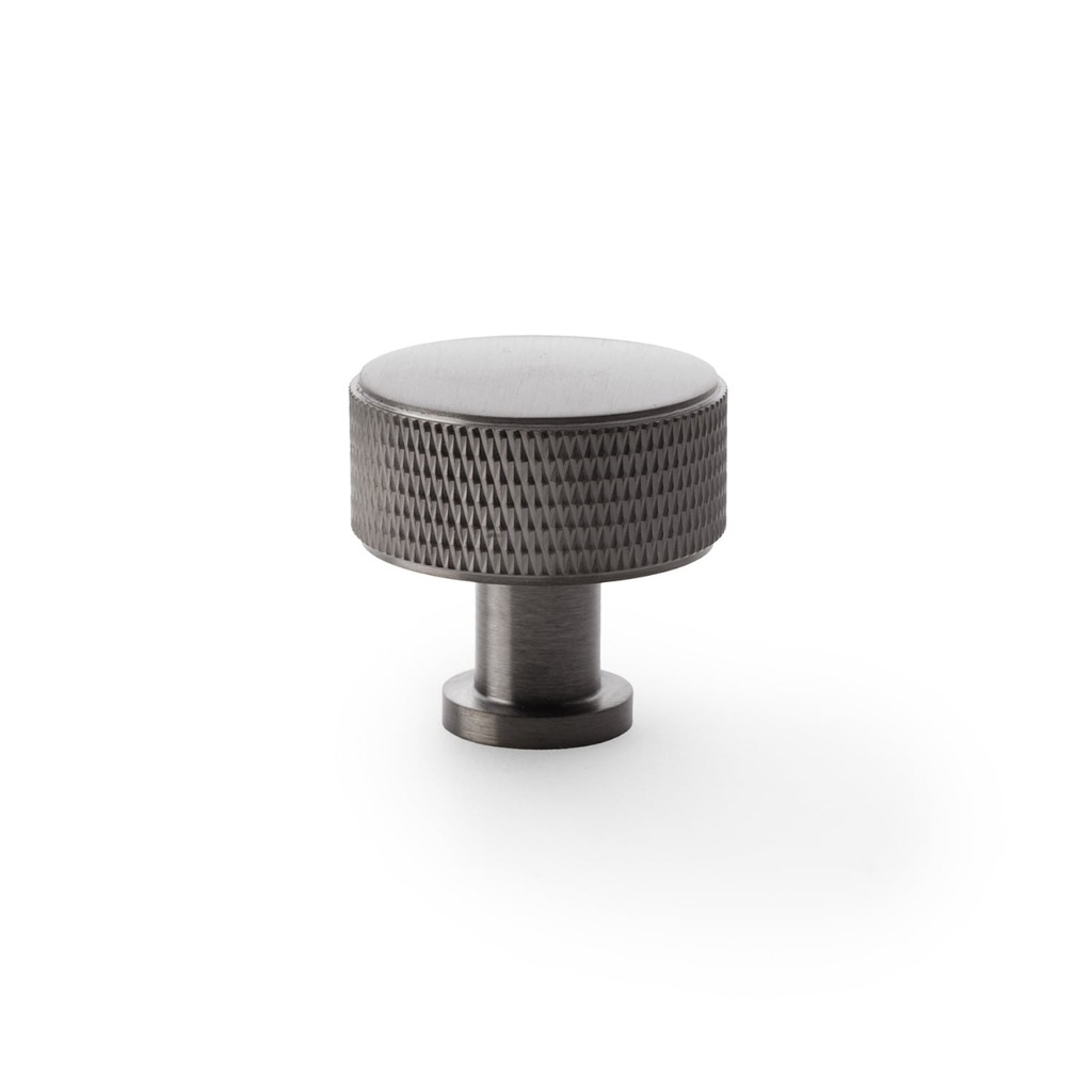 Alexander & Wilks Lucia Knurled Cupboard Knob - Dark Bronze PVD - 35mm