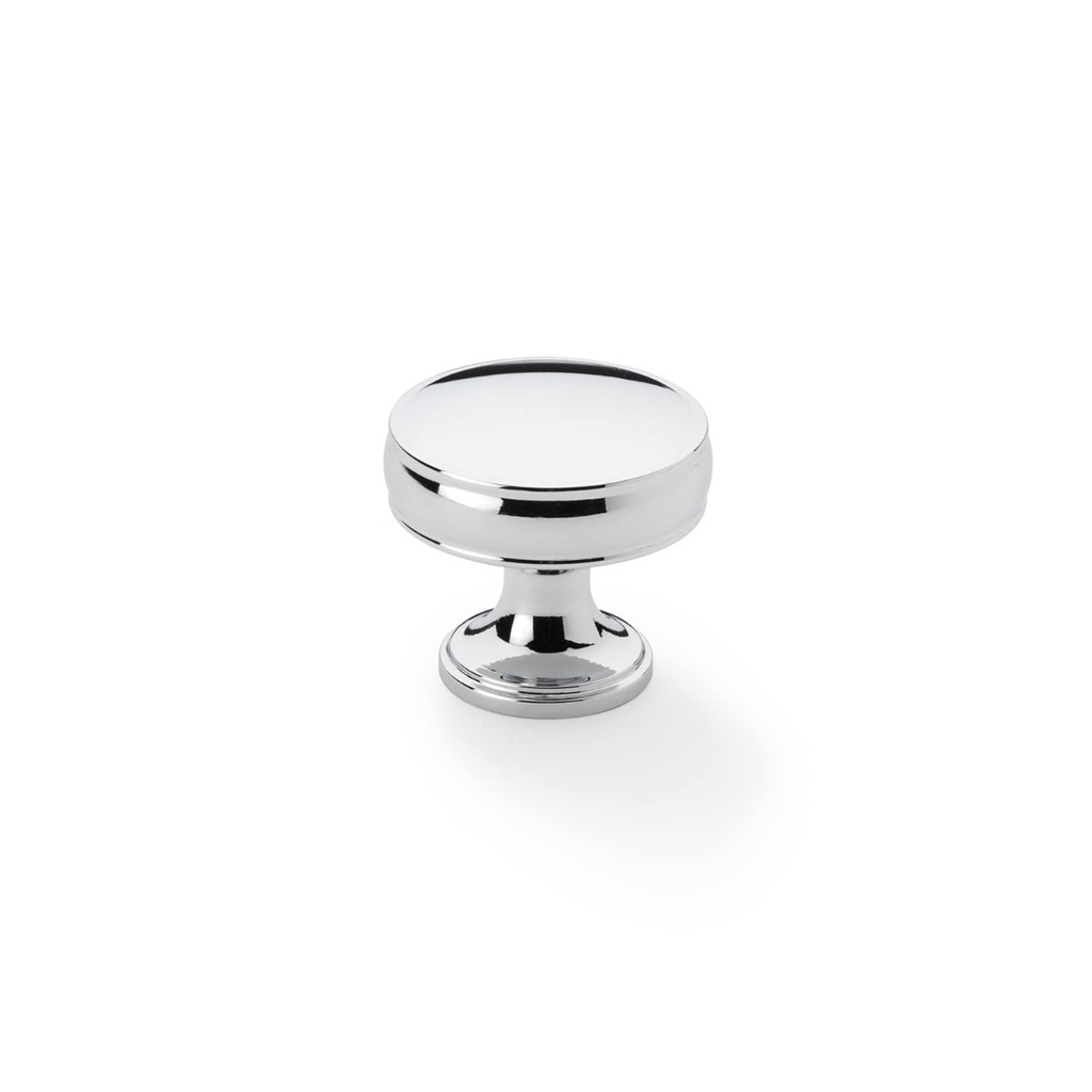 Alexander & Wilks Lynd Cupboard Knob - Polished Chrome - 32mm