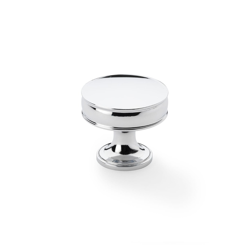 Alexander & Wilks Lynd Cupboard Knob - Polished Chrome - 38mm