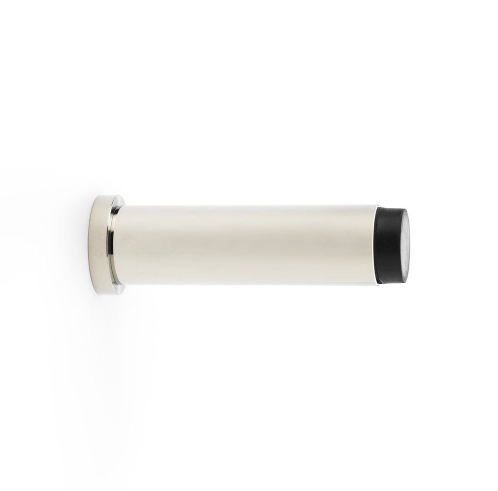 Alexander & Wilks Plain Projection Cylinder Door Stop - Polished Nickel PVD