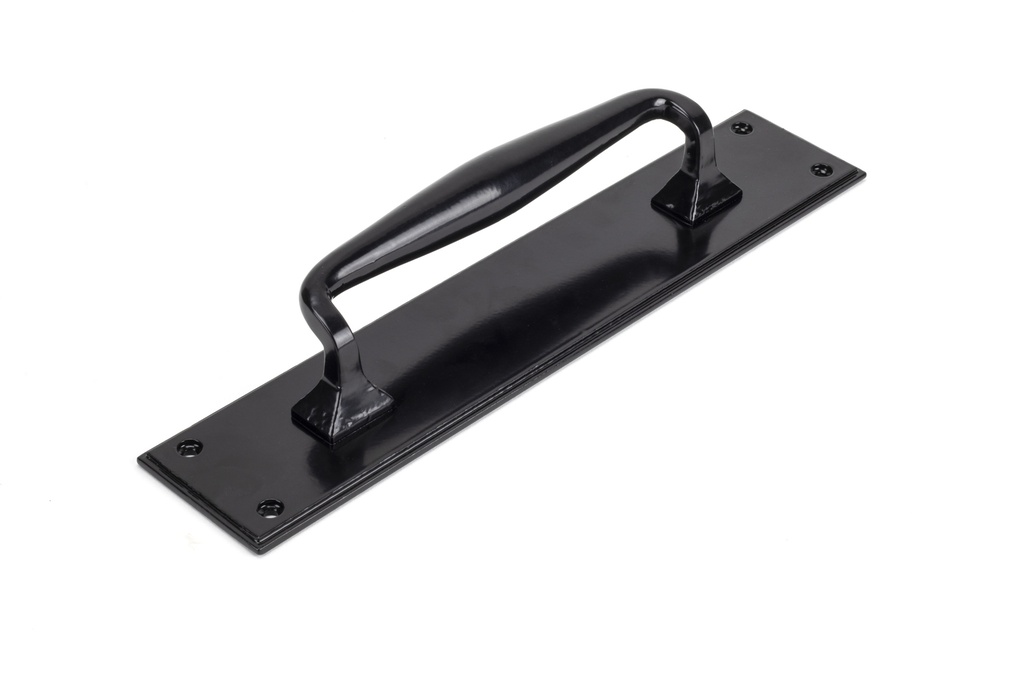 Black Pull Handle on Backplate - 33466