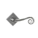 Pewter Monkeytail Lever on Rose Set (Diamond) - 33612