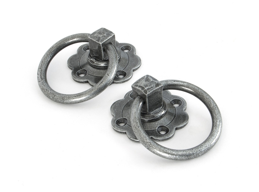 Pewter Ring Turn Handle Set - 33689