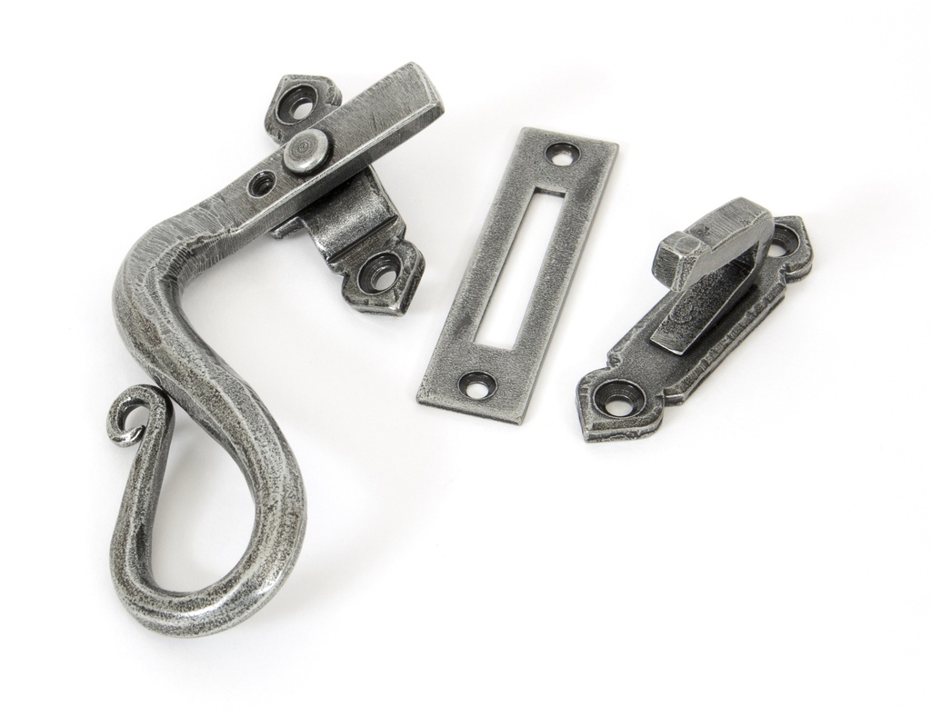 Pewter Locking Shepherd's Crook Fastener - LH - 33710