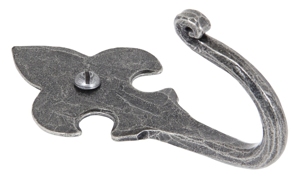 Pewter Fleur-De-Lys Coat Hook - 33722