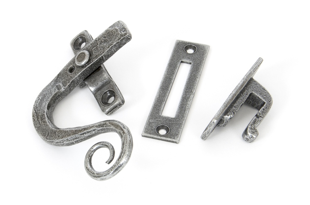 Pewter Locking Monkeytail Fastener - LH - 33725