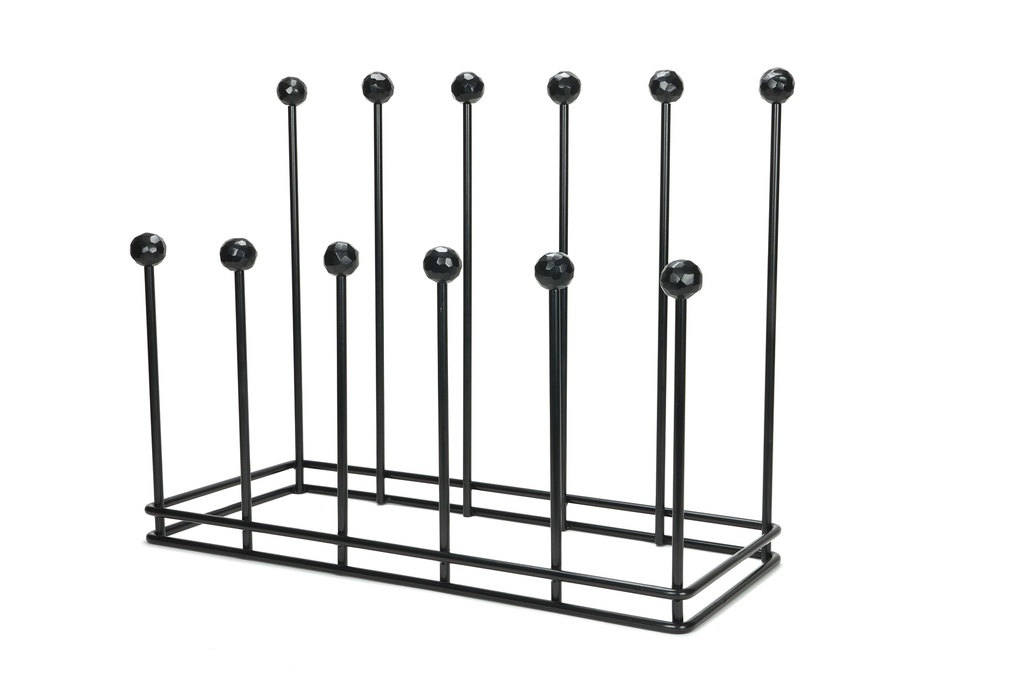 Matt Black Six Pair Boot Rack - 47108