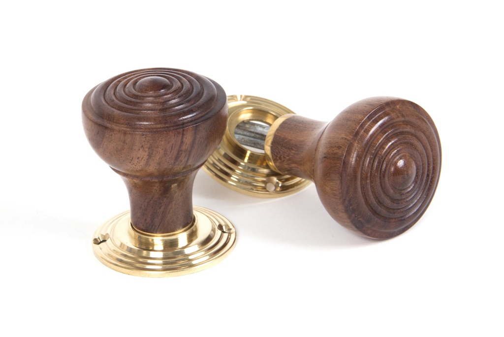 Rosewood Ringed Mortice/Rim Knob Set - 83562