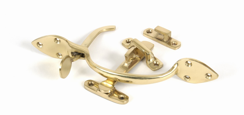 Polished Brass Cast Suffolk Latch Set - 90241