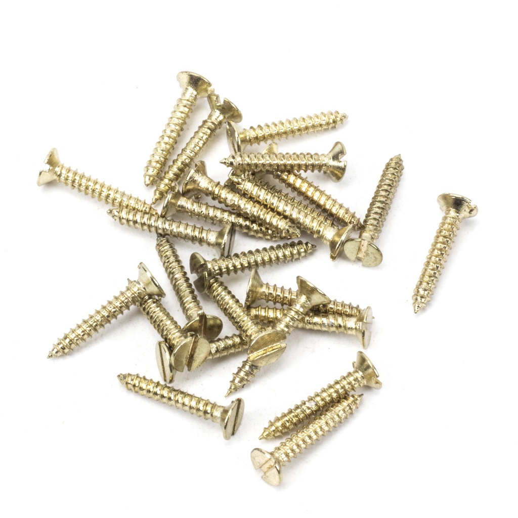 Polished Brass SS 4x¾" Countersunk Screws (25) - 91260