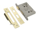 PVD 3" Heavy Duty Bathroom Mortice Lock - 91836